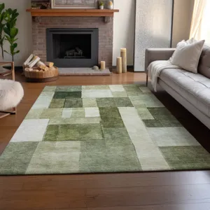 Machine Washable Indoor/Outdoor Neo Sage 2\'6\" x 3\'10\" Rug