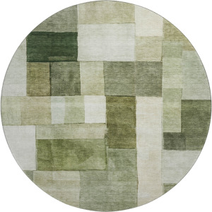 Machine Washable Indoor/Outdoor Neo Sage 8' x 8' Round Rug