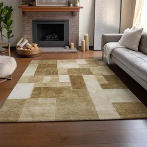 Machine Washable Indoor/Outdoor Neo Terracotta 10\' x 14\' Rug