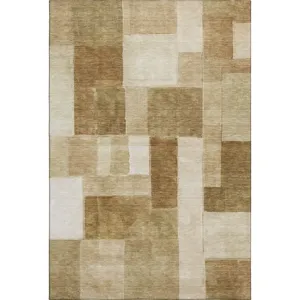 Machine Washable Indoor/Outdoor Neo Terracotta 10\' x 14\' Rug