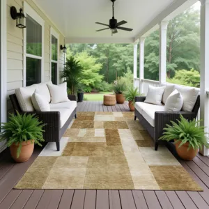Machine Washable Indoor/Outdoor Neo Terracotta 10\' x 14\' Rug