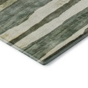 Machine Washable Indoor/Outdoor Neo Sage 2\'3\" x 7\'6\" Runner Rug