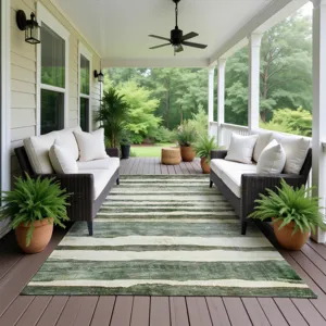 Machine Washable Indoor/Outdoor Neo Sage 10\' x 14\' Rug