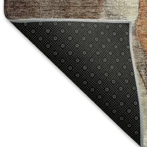Machine Washable Indoor/Outdoor Neo Coffee 5\' x 7\'6\" Rug