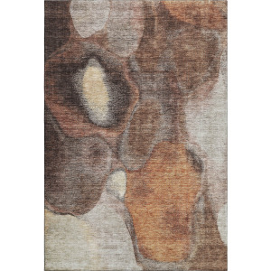 Machine Washable Indoor/Outdoor Neo Coffee Rug