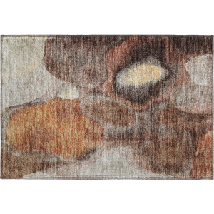 Machine Washable Indoor/Outdoor Neo Coffee Rug