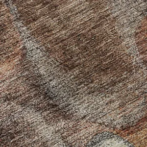Machine Washable Indoor/Outdoor Neo Coffee 5\' x 7\'6\" Rug