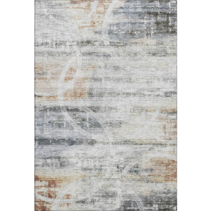 Machine Washable Indoor/Outdoor Neo Silver Rug