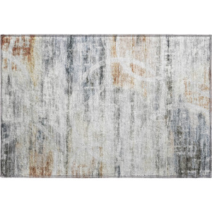 Machine Washable Indoor/Outdoor Neo Silver Rug