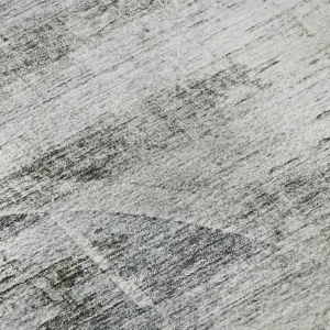Machine Washable Indoor/Outdoor Neo Silver 2\'3\" x 7\'6\" Runner Rug