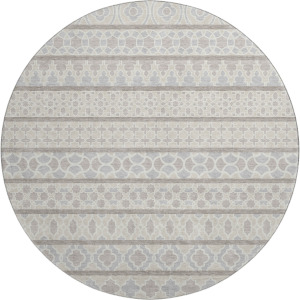 Machine Washable Indoor/Outdoor Neo Ivory 8' x 8' Round Rug