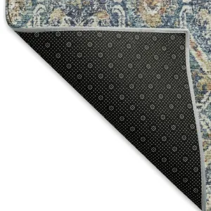 Machine Washable Indoor/Outdoor Neo Denim 1\'8\" x 2\'6\" Rug