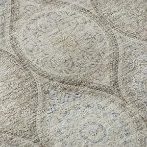 Machine Washable Indoor/Outdoor Neo Linen 1\'8\" x 2\'6\" Rug