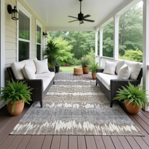 Machine Washable Indoor/Outdoor Neo Taupe 8\' x 10\' Rug
