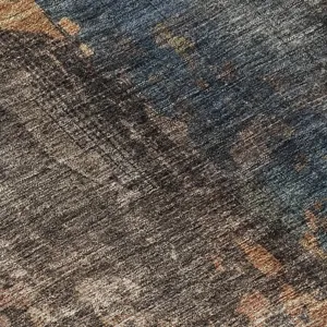 Indoor/Outdoor Nouveau Blue 1\'8\" x 2\'6\" Rug