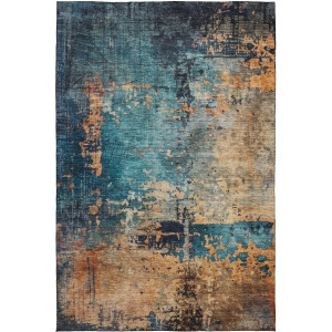 Indoor/Outdoor Nouveau Teal Rug
