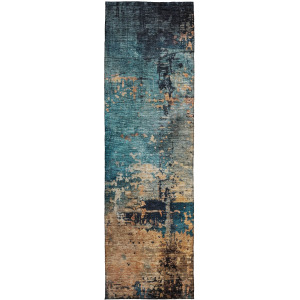 Indoor/Outdoor Nouveau Teal 2'3