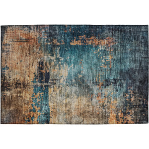 Indoor/Outdoor Nouveau Teal Rug