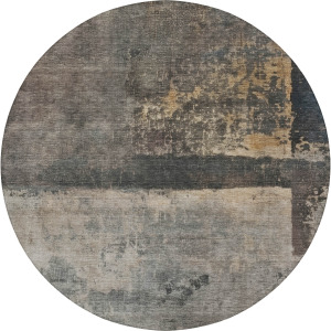 Indoor/Outdoor Nouveau Coffee 8' x 8' Round Rug