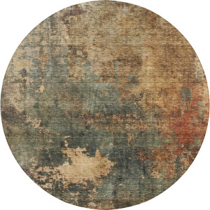 Indoor/Outdoor Nouveau Sage 8' x 8' Round Rug