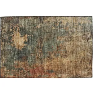 Indoor/Outdoor Nouveau Sage 1\'8\" x 2\'6\" Rug