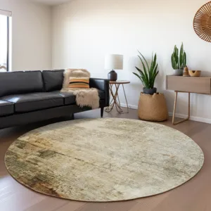 Indoor/Outdoor Nouveau Linen 8\' x 8\' Round Rug