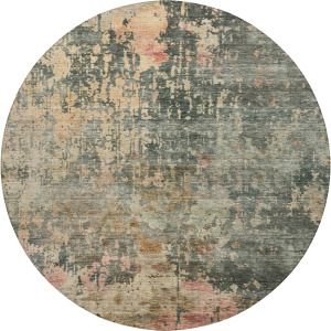Indoor/Outdoor Nouveau Sage 8' x 8' Round Rug