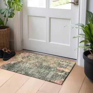 Indoor/Outdoor Nouveau Sage 1\'8\" x 2\'6\" Rug