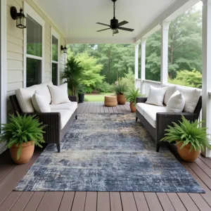 Indoor/Outdoor Nouveau Denim 9\' x 12\' Rug