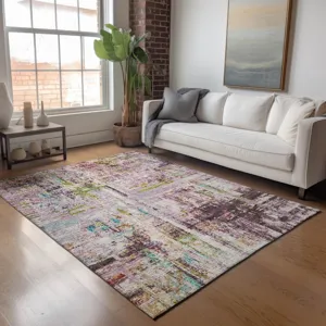 Indoor/Outdoor Nouveau Lavender 3\' x 5\' Rug