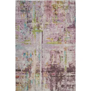 Indoor/Outdoor Nouveau Lavender 3\' x 5\' Rug