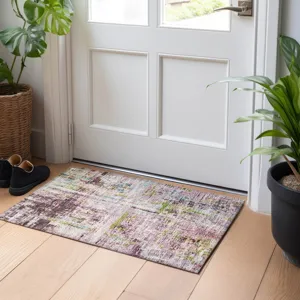 Indoor/Outdoor Nouveau Lavender 1\'8\" x 2\'6\" Rug