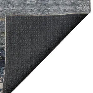 Indoor/Outdoor Nouveau Navy 1\'8\" x 2\'6\" Rug
