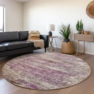 Indoor/Outdoor Nouveau Blush 8\' x 8\' Round Rug