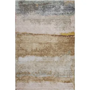 Indoor/Outdoor Nouveau Beige 3\' x 5\' Rug