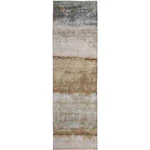 Indoor/Outdoor Nouveau Beige 2\'3\" x 7\'6\" Runner Rug