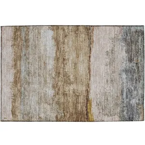Indoor/Outdoor Nouveau Beige 1\'8\" x 2\'6\" Rug