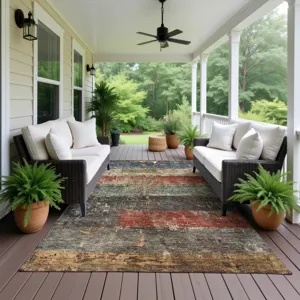 Indoor/Outdoor Nouveau Fern 5\' x 7\'6\" Rug