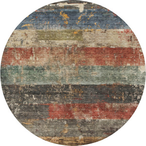 Indoor/Outdoor Nouveau Fern 8' x 8' Round Rug