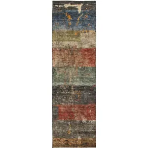 Indoor/Outdoor Nouveau Fern 2\'3\" x 7\'6\" Runner Rug