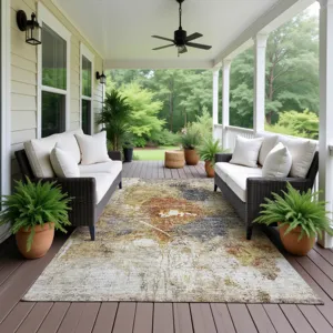 Indoor/Outdoor Nouveau Taupe 3\' x 5\' Rug