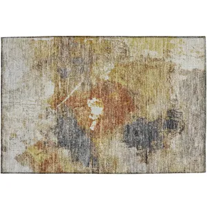 Indoor/Outdoor Nouveau Taupe 1\'8\" x 2\'6\" Rug
