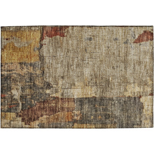 Indoor/Outdoor Nouveau Khaki Rug