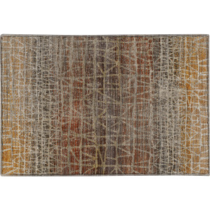 Machine Washable Nexus Copper Rug