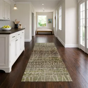 Machine Washable Nexus Fern 2\'3\" x 7\'6\" Runner Rug