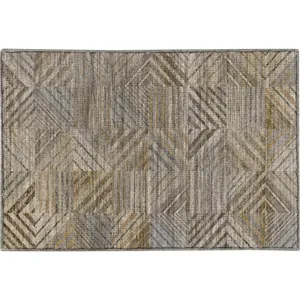 Machine Washable Nexus Beige 1\'8\" x 2\'6\" Rug