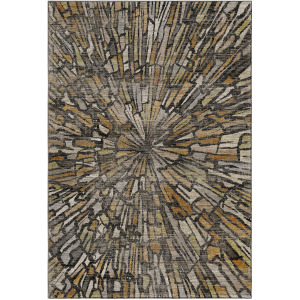 Machine Washable Nexus Black Rug