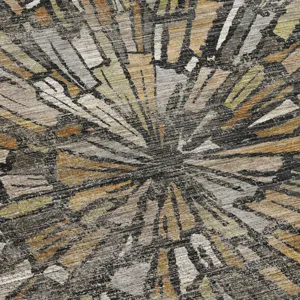 Machine Washable Nexus Black 2\'3\" x 7\'6\" Runner Rug