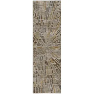 Machine Washable Nexus Ivory 2\'3\" x 7\'6\" Runner Rug