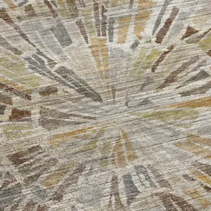 Machine Washable Nexus Ivory 3\' x 5\' Rug
